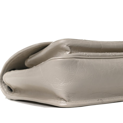 Saint Laurent Crinkled Calfskin Matelasse Monogram Baby Niki Chain Satchel Crema Soft 10 of 14