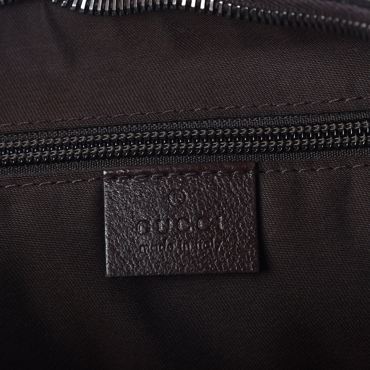 Monogram Web Medium Half Moon Hobo Dark Brown