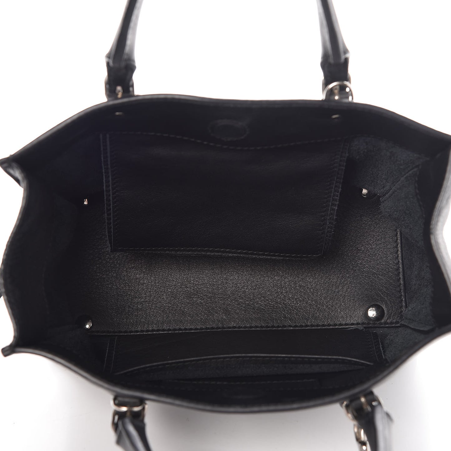 Calfskin Papier Mini A4 Tote Black