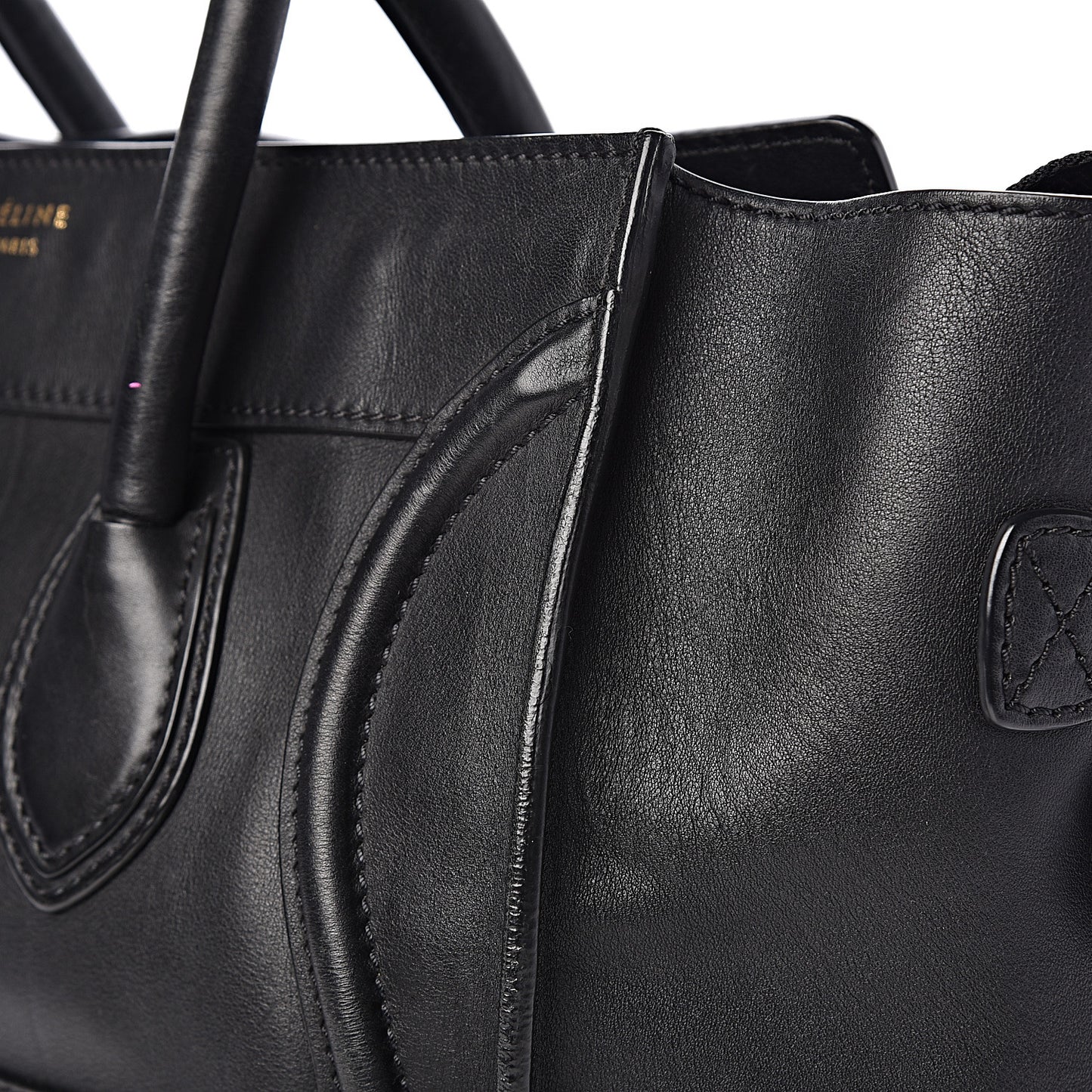 Smooth Calfskin Mini Luggage Black