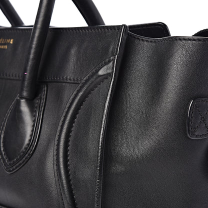 Celine Smooth Calfskin Mini Luggage Black 18 of 25