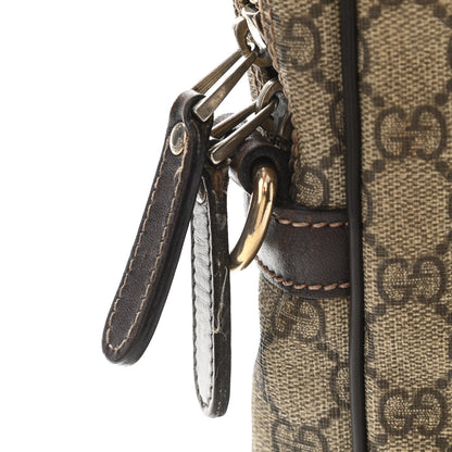 Gucci GG Supreme Monogram Selleria Calfskin Briefcase Beige Ebony Cocoa 14 of 16