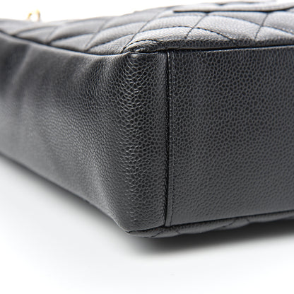 Chanel Caviar Quilted Petit Shopping Tote PST Black 8 of 10