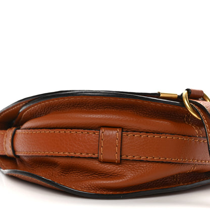 Chloe Grained Calfskin Small Marcie Saddle Bag Tan 8 of 9