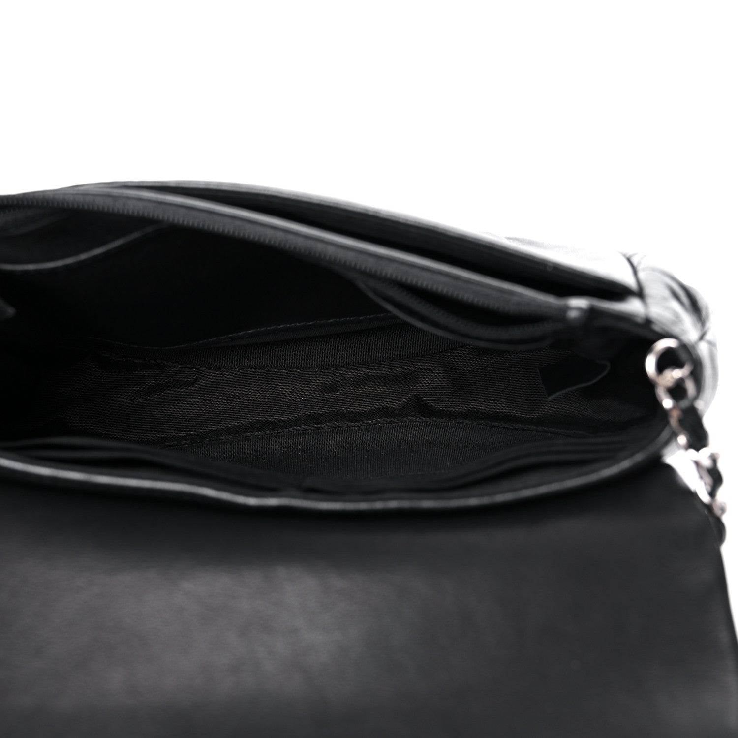 Chanel Caviar Half Moon Wallet On Chain WOC Black 5 of 16