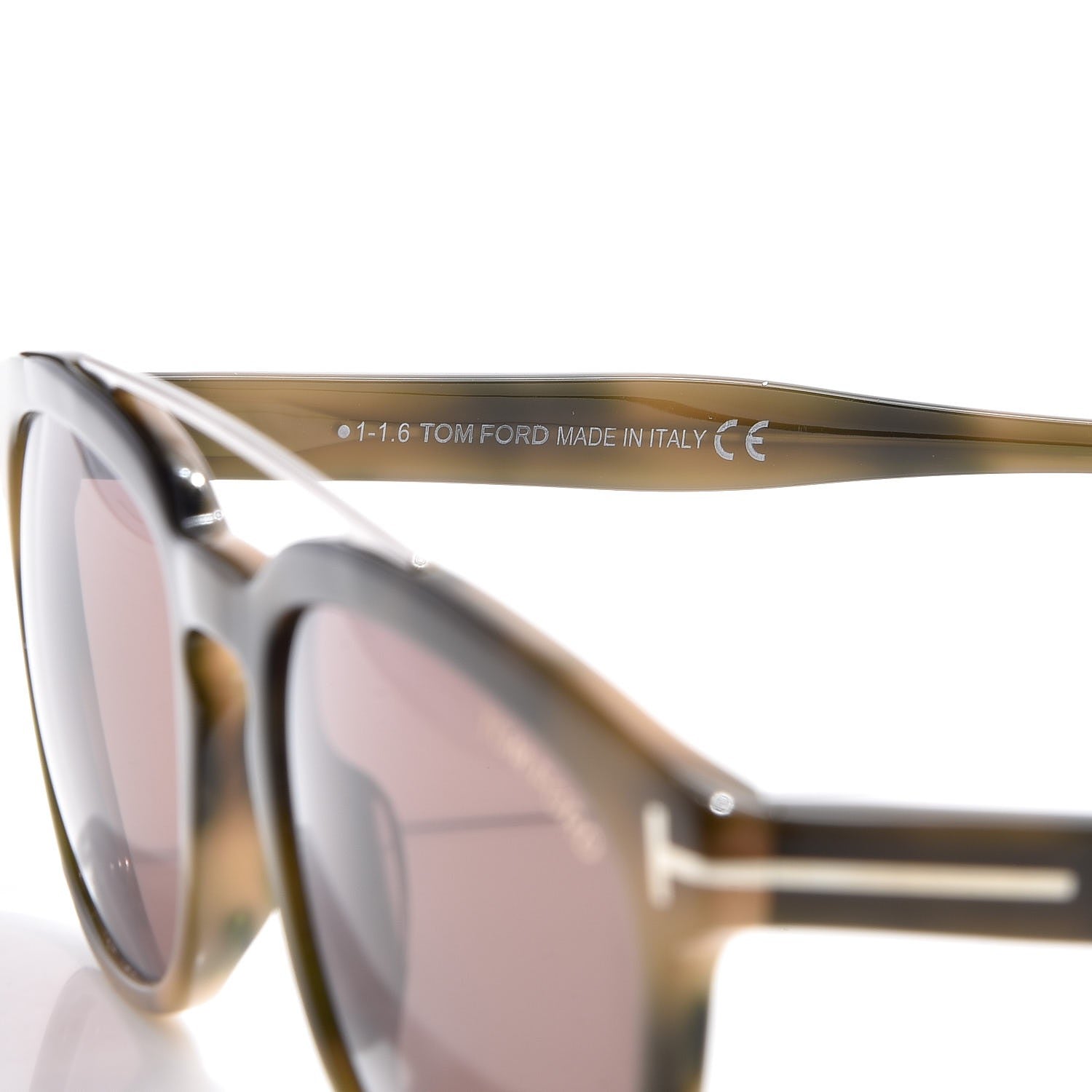 Tom Ford Holt Sunglasses TF516 Havana Green 6 of 8