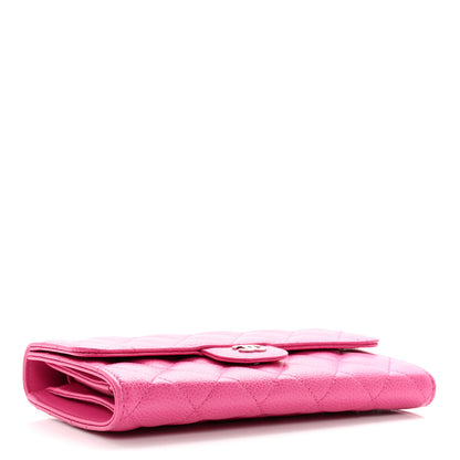 Chanel Caviar Quilted Medium Flap Wallet Pink 4 of 8