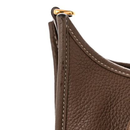 Hermes Taurillon Clemence Evelyne III PM Etoupe 11 of 14