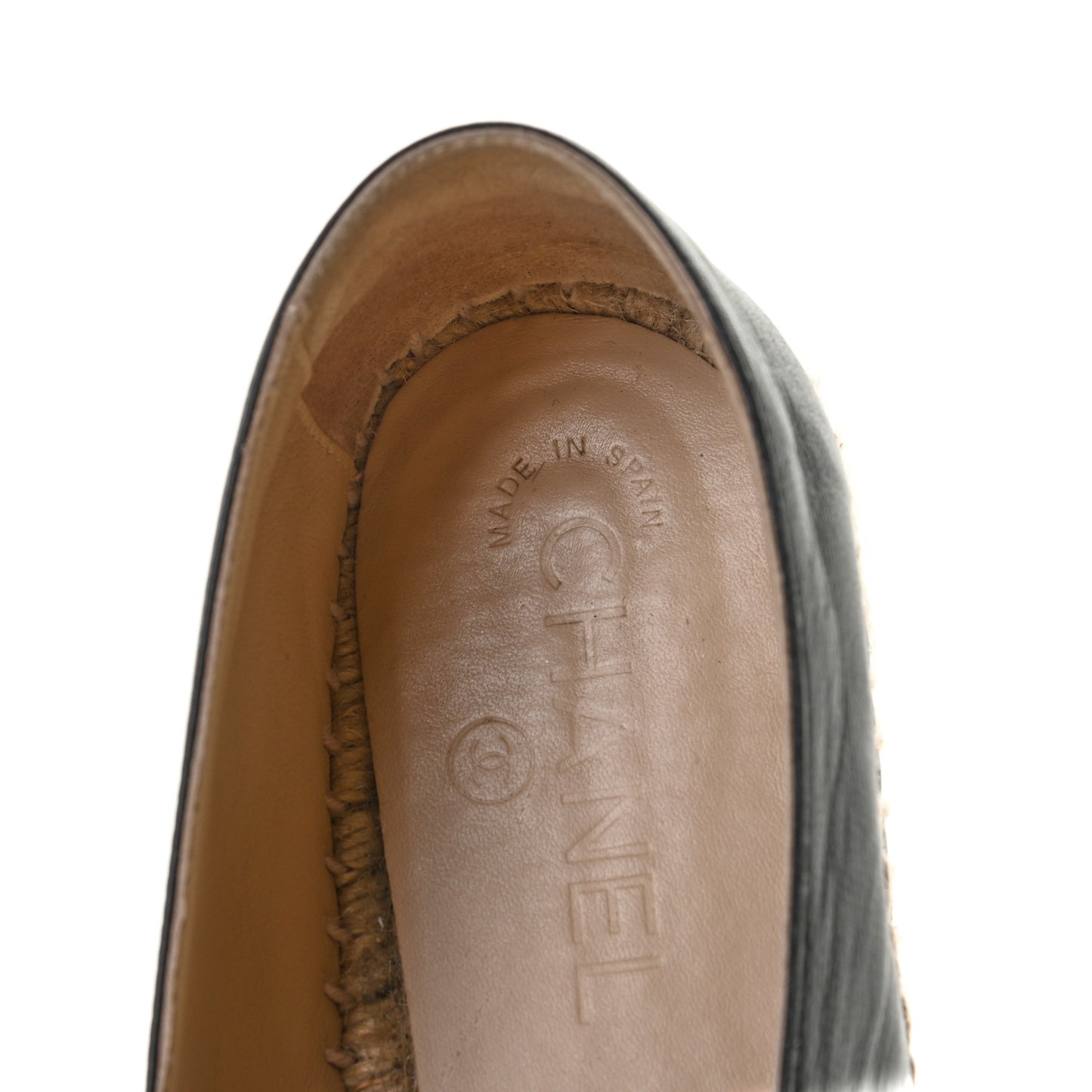 Lambskin CC Espadrilles 38 Black
