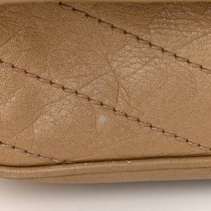 Saint Laurent Crinkled Calfskin Matelasse Monogram Medium Niki Chain Satchel Natural 12 of 13