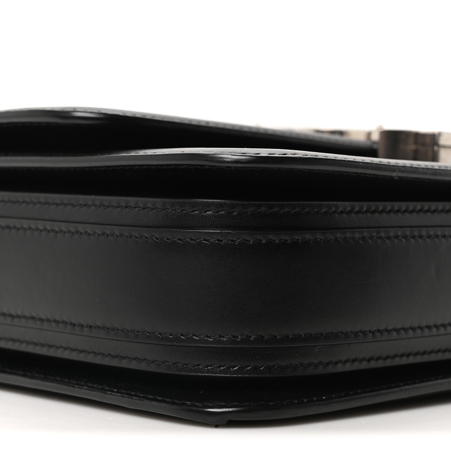Saint Laurent Box Calfskin Monogram Medium Solferino Satchel Black 9 of 10