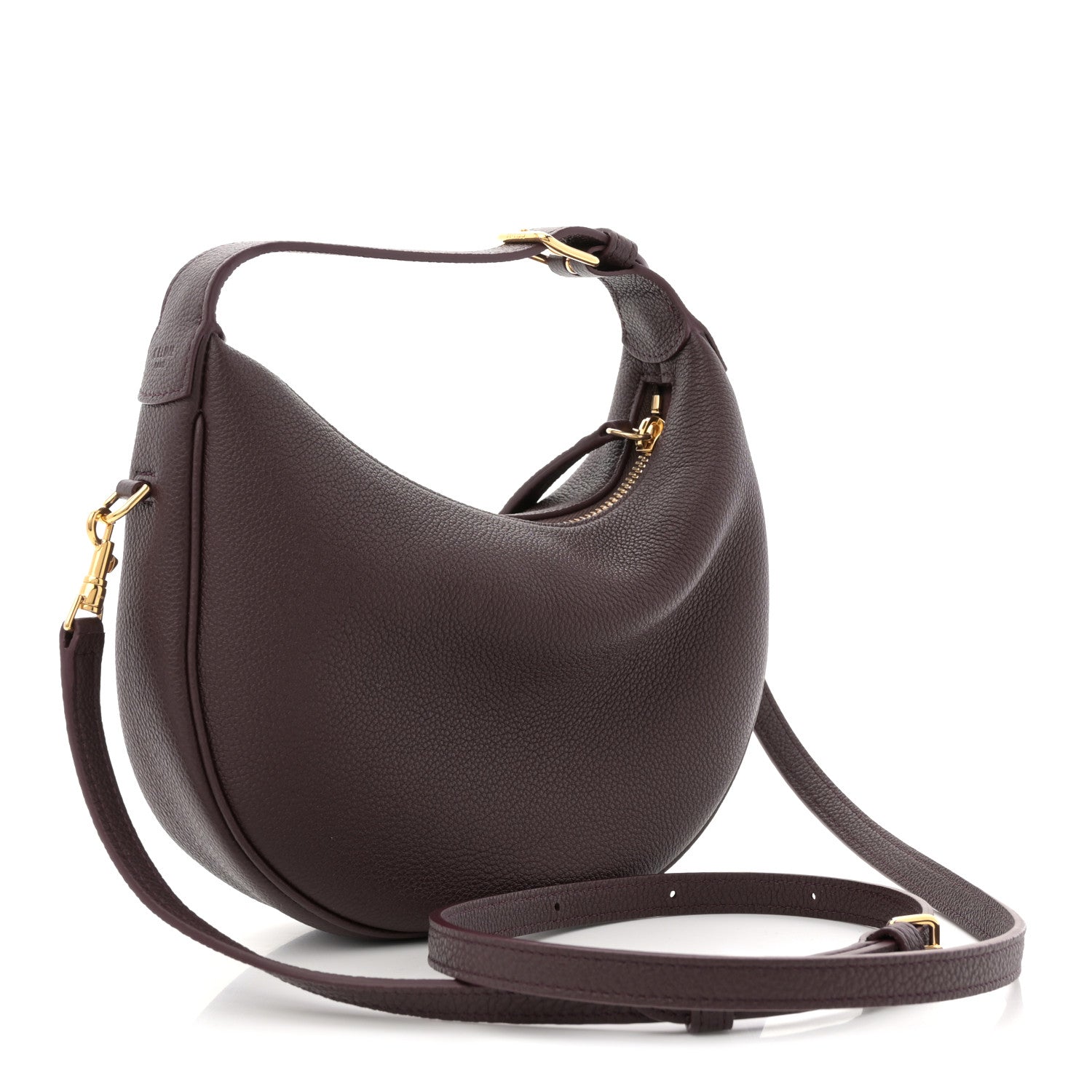 Celine Supple Grained Calfskin Teen Lulu Shoulder Bag Deep Burgundy 3 of 11