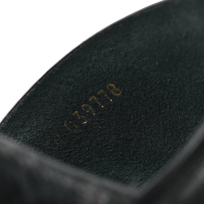 Chanel Lambskin Espadrille Mule Sandals 38 Black 9 of 10