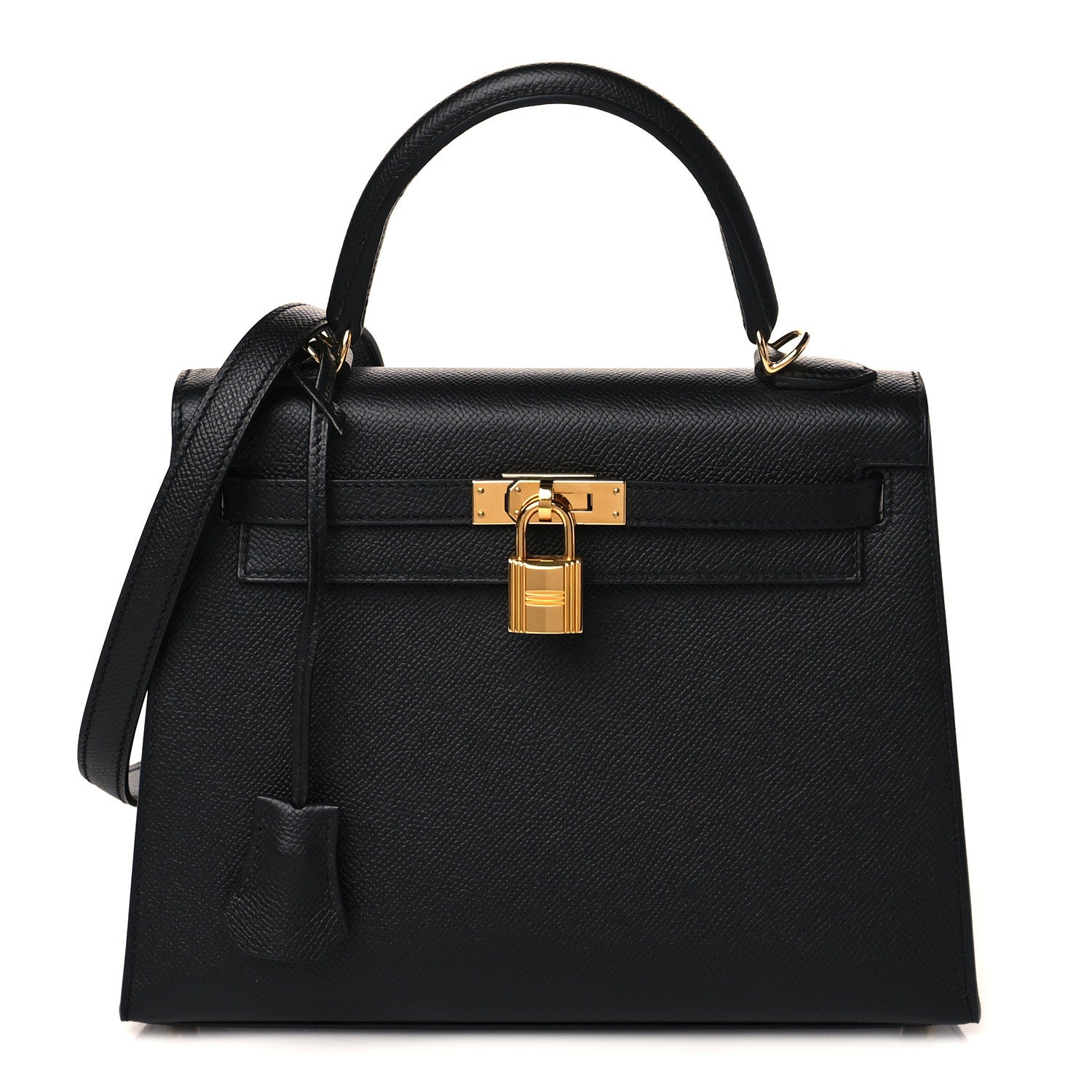 Hermes Epsom Kelly Sellier 25 Black 1 of 10