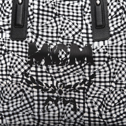 MCM Visetos Medium Liz Reversible Shopper Tote Black 10 of 10