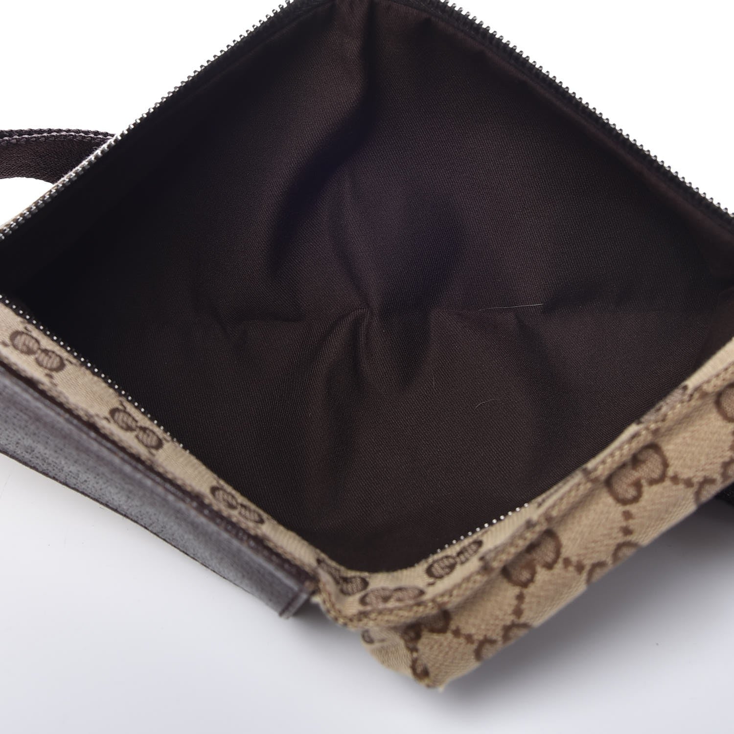 Gucci GG Monogram Double Pocket Belt Bag Dark Brown 5 of 13