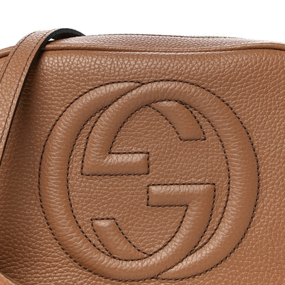 Gucci Pebbled Calfskin Small Soho Disco Bag Camelia 9 of 11