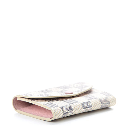 Louis Vuitton Damier Azur Rosalie Coin Purse Rose Ballerine 4 of 8