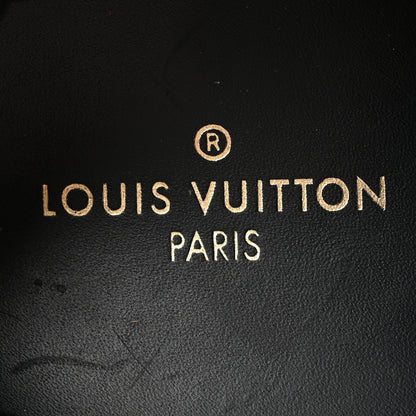 Louis Vuitton Suede Calfskin Recycled Monogram Nylon Run Away Sneakers 38 Black 8 of 10