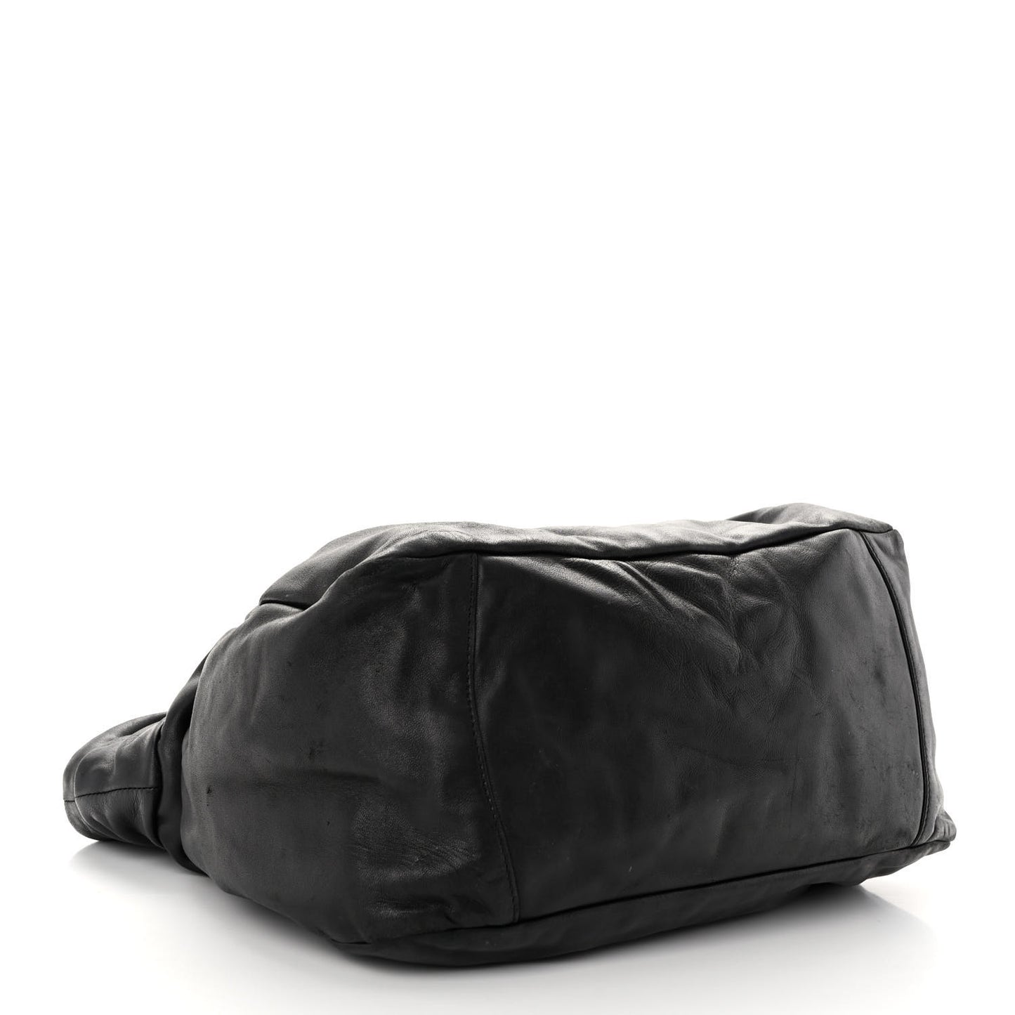 Nappa Frills Tote Black