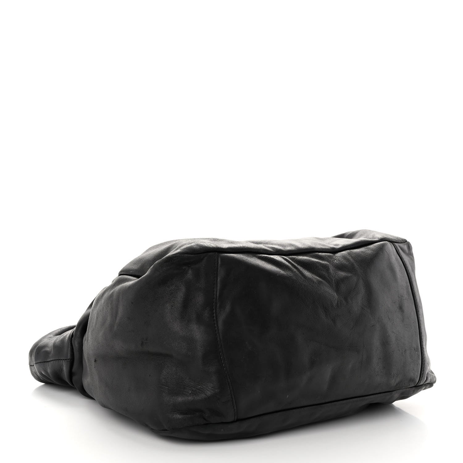 Prada Nappa Frills Tote Black 4 of 14