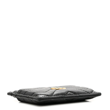 Gucci Calfskin Matelasse GG Marmont Card Holder Black 4 of 6