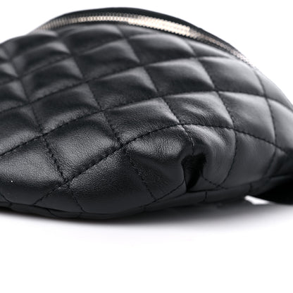 Chanel Calfskin Quilted Waist Belt Bag Black 9 of 10