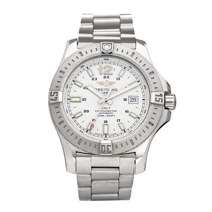 Breitling Stainless Steel 44mm Colt Automatic Watch White A17388 1 of 4