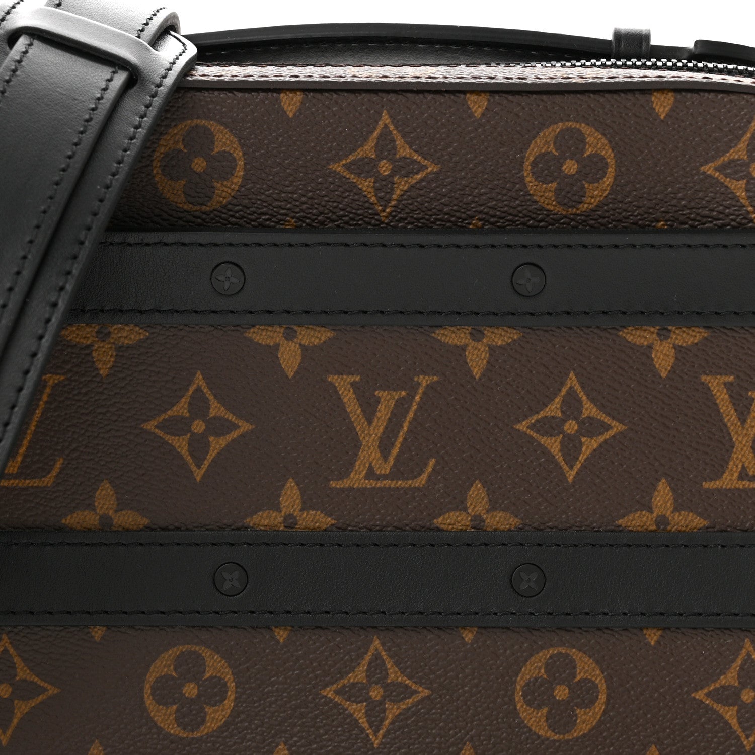 Louis Vuitton Monogram Macassar Handle Soft Trunk Black 7 of 10