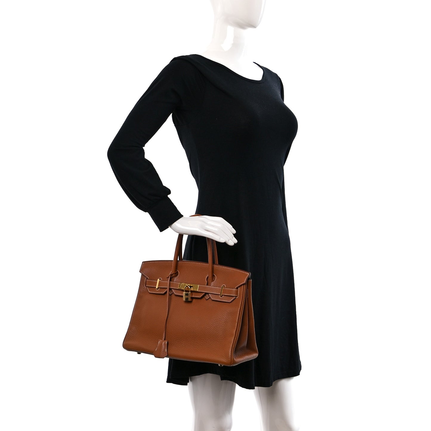 Taurillon Clemence Birkin 30 Gold