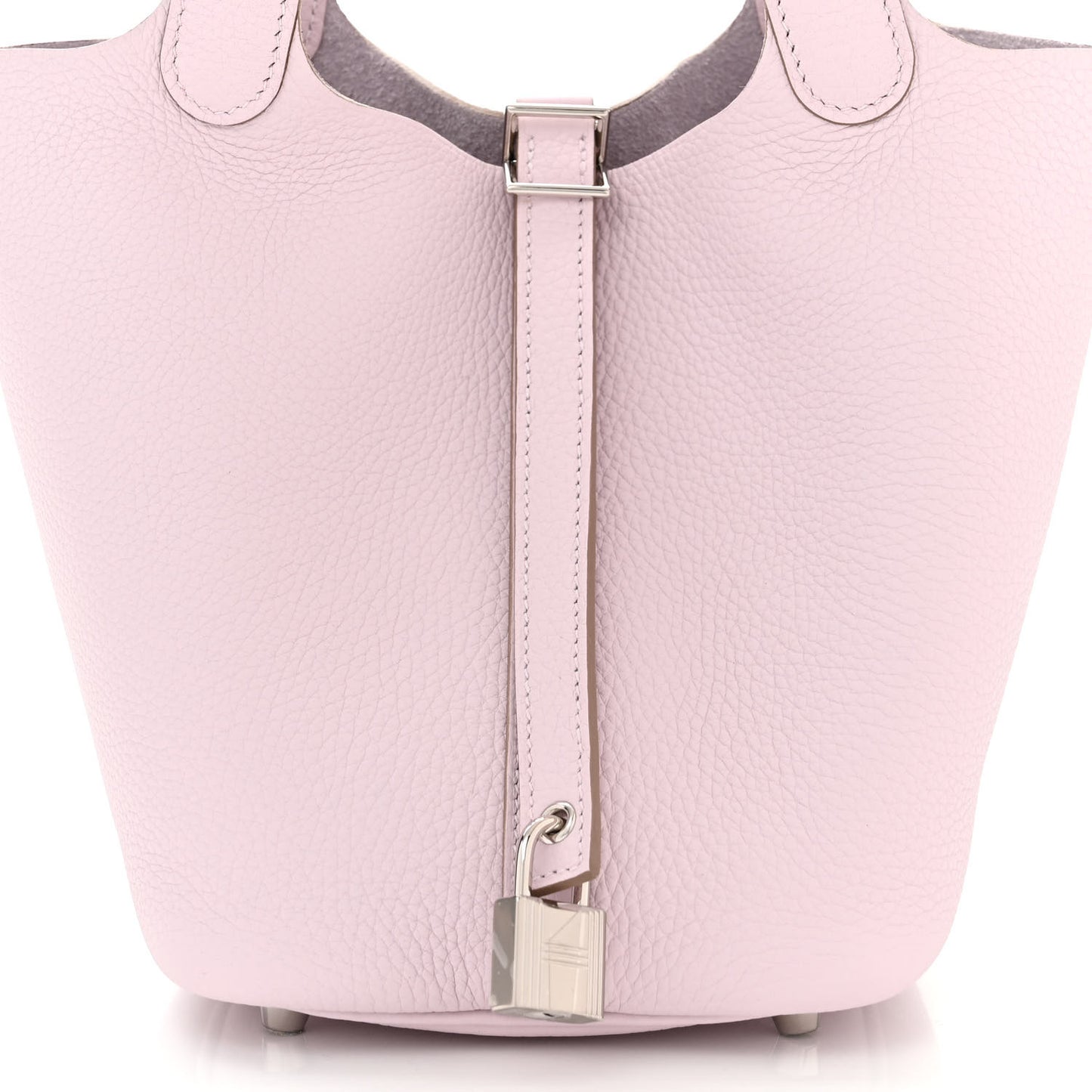 Taurillon Clemence Picotin Lock 18 PM Mauve Pale