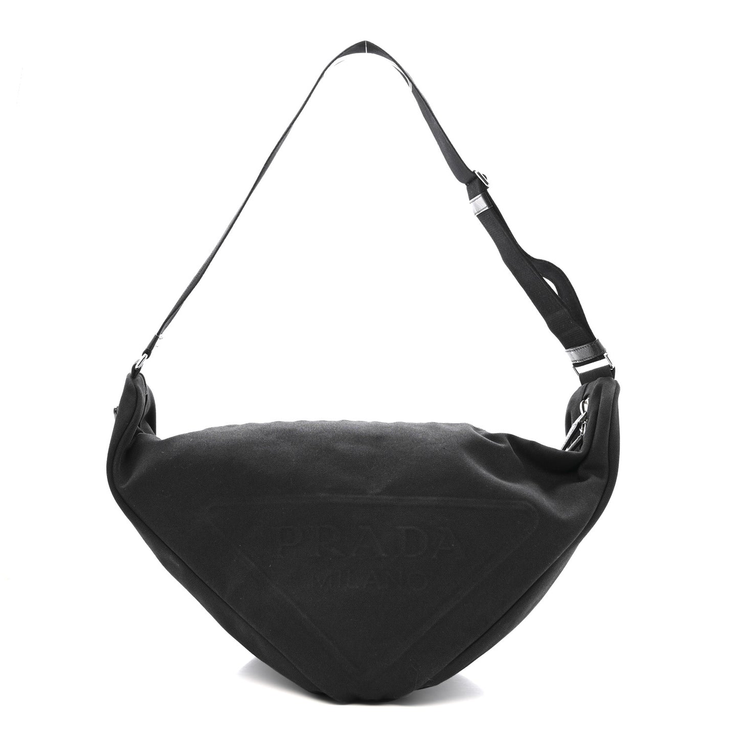 Canapa Triangle Shoulder Bag Black