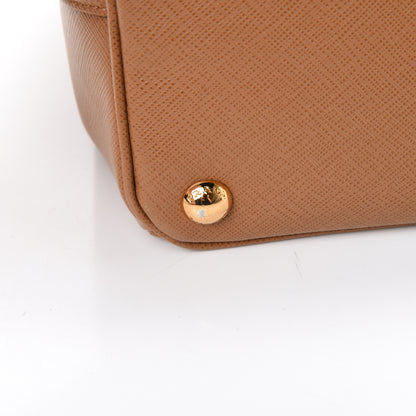 Prada Saffiano Medium Galleria Double Zip Tote Caramel 14 of 14