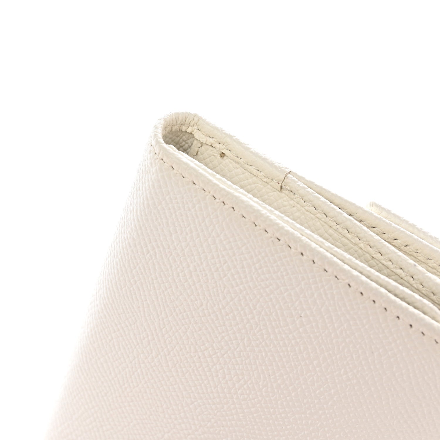 Valentino Garavani Grainy Calfskin Crystal Flap Wallet White 10 of 13