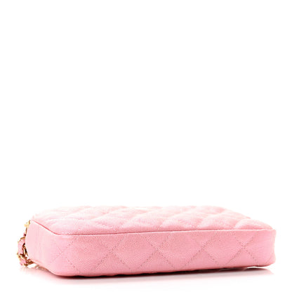 Chanel Iridescent Caviar Quilted Small Clutch With Chain Pink 4 of 16