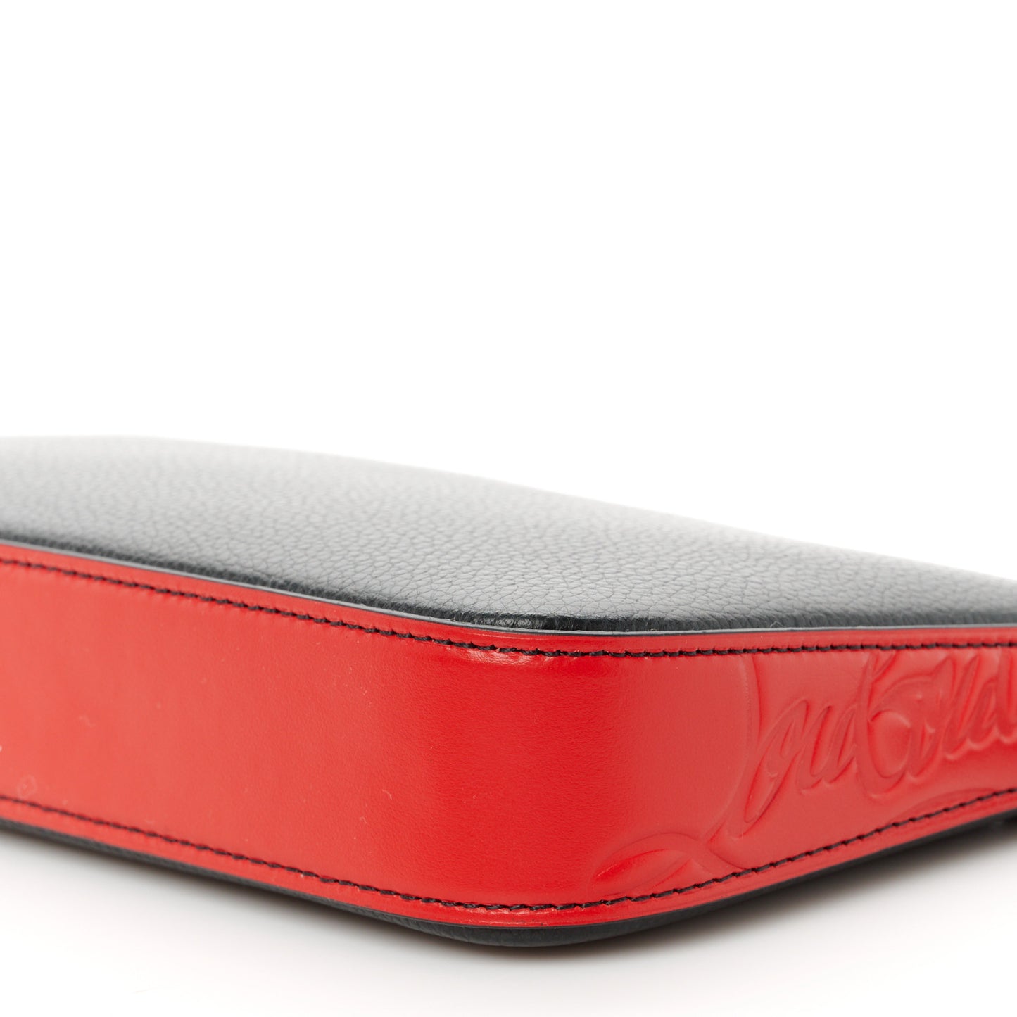 Calfskin Loubila Chain Clutch Black