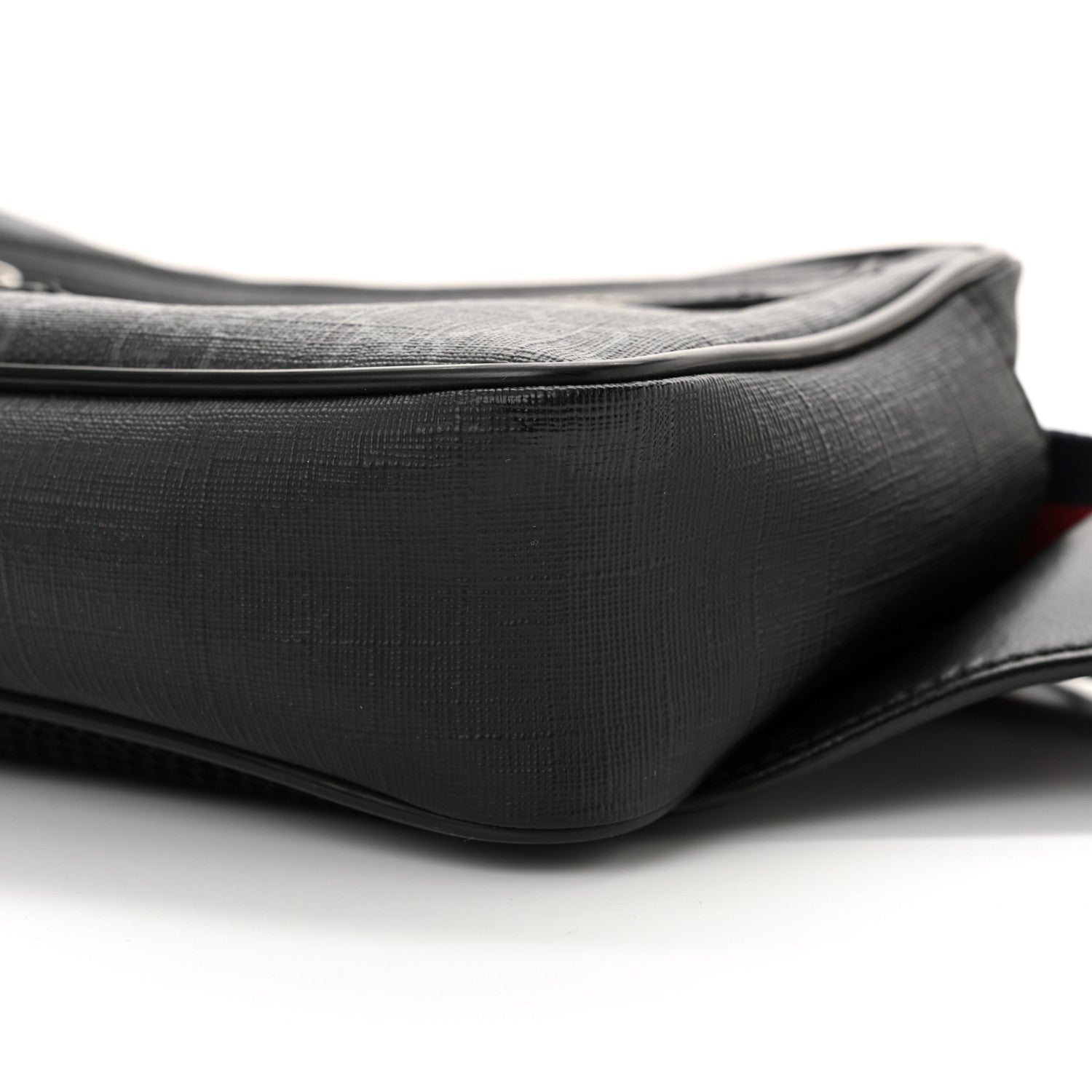 Gucci Soft GG Supreme Monogram Web Belt Bag Black Grey 10 of 13