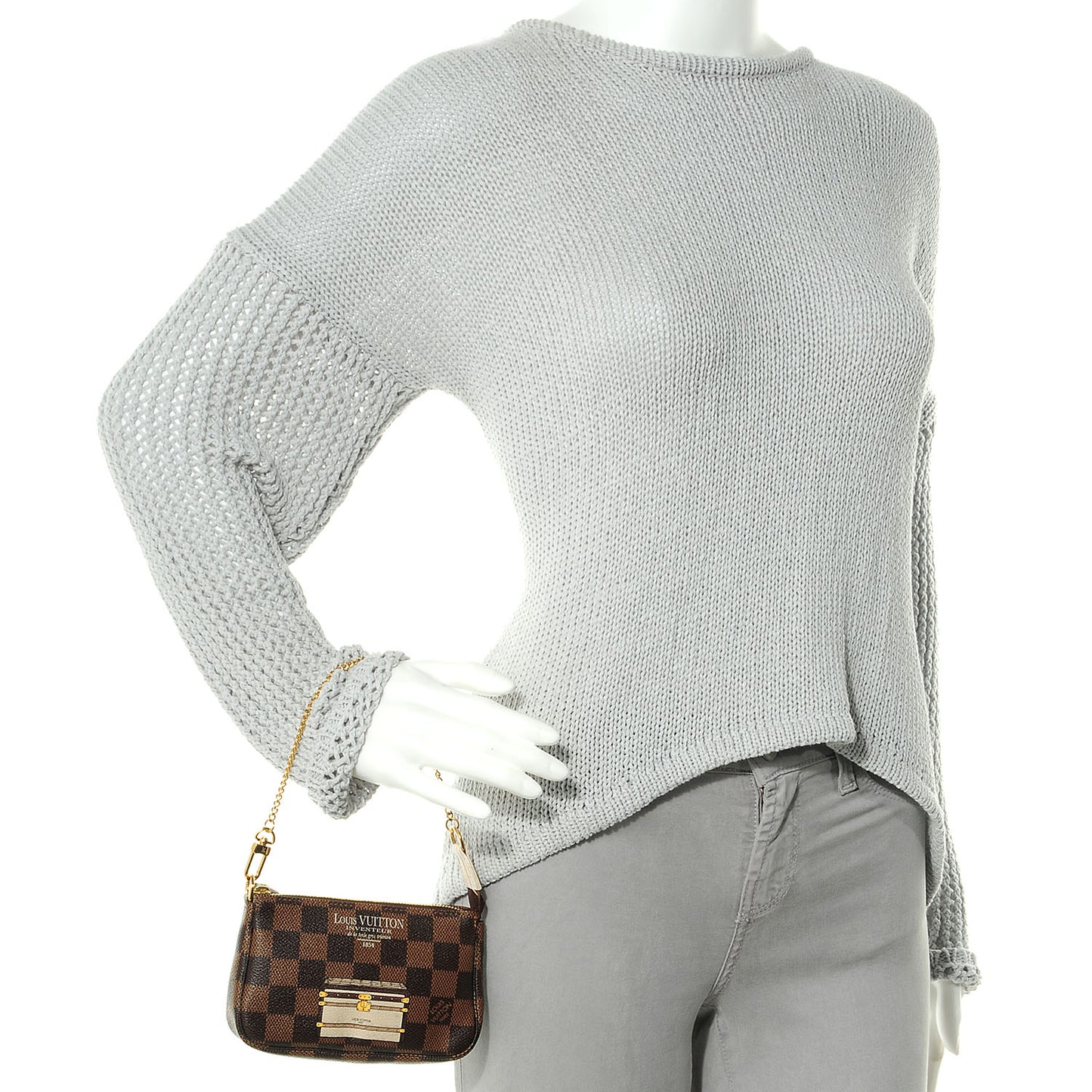 Damier Ebene Trunks and Locks Mini Pochette Accessories