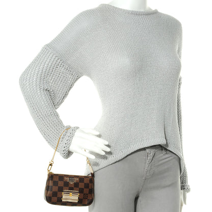 Louis Vuitton Damier Ebene Trunks and Locks Mini Pochette Accessories 2 of 8