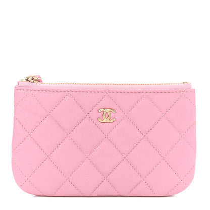 Chanel Caviar Quilted Small Cosmetic Case Pink 1 of 8