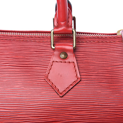 Louis Vuitton Epi Speedy 25 Castillan Red 16 of 16