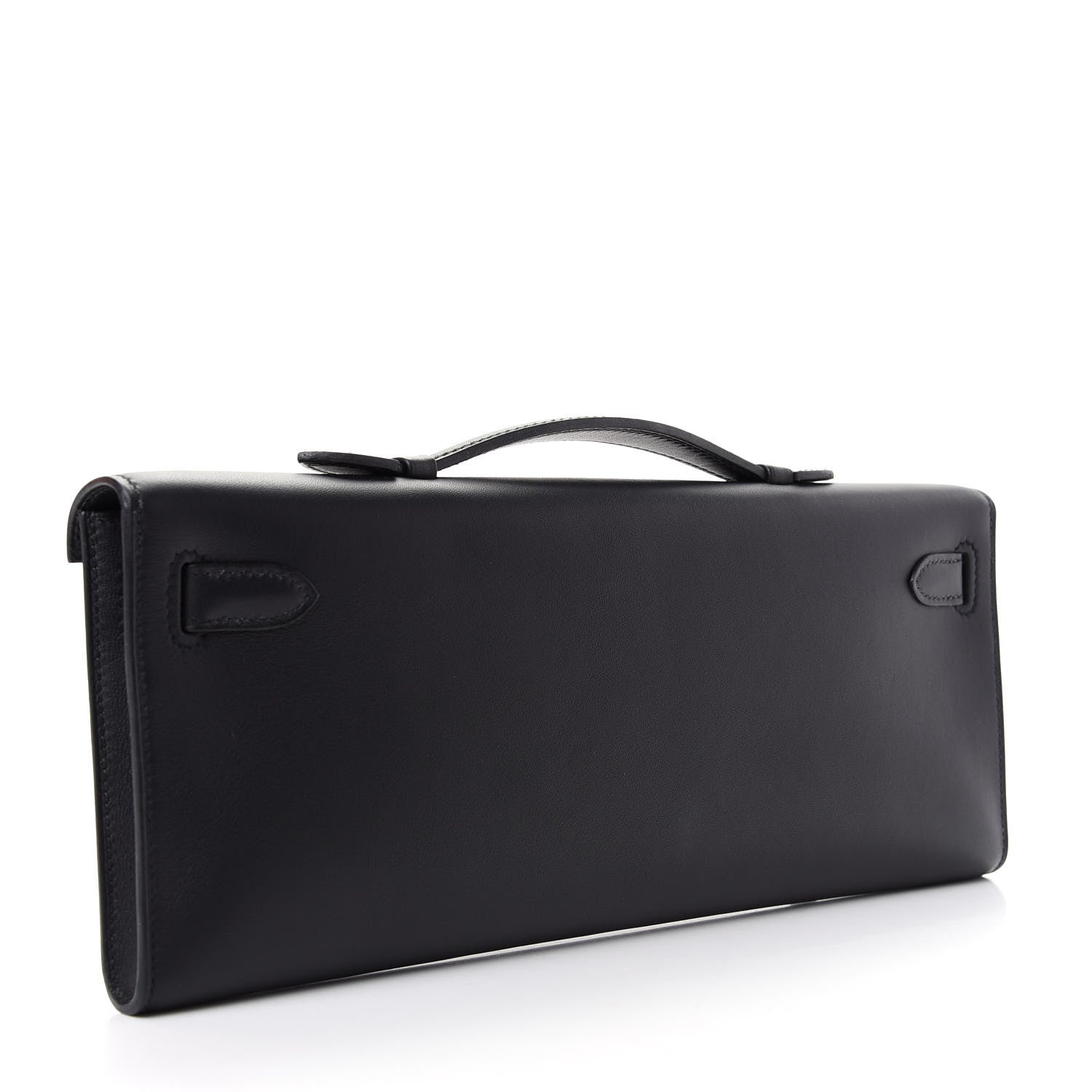 Hermes Swift Kelly Cut Clutch Pochette Black 3 of 8