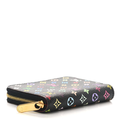 Louis Vuitton Monogram Multicolor Zippy Coin Purse Black Grenade 5 of 9