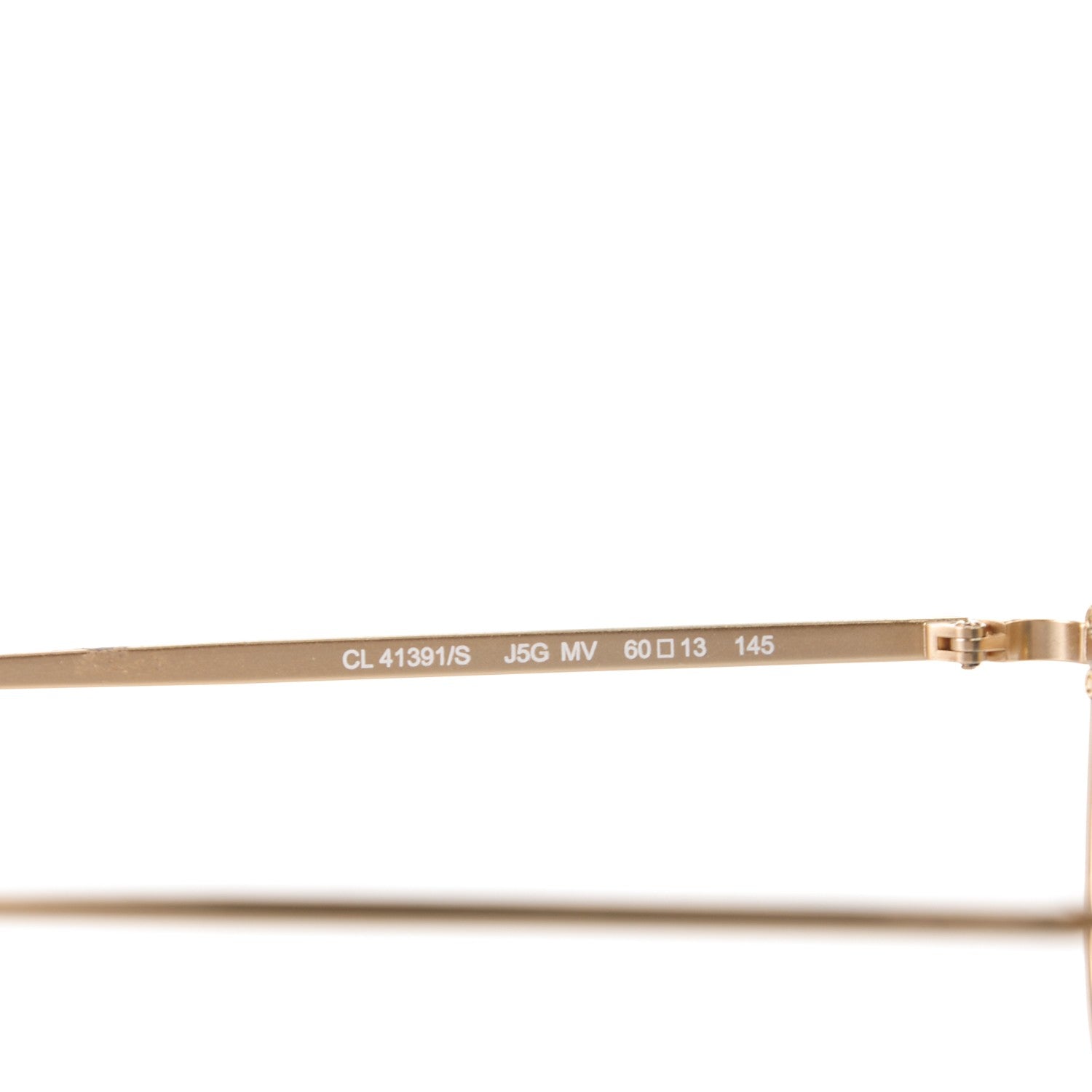 Celine Acetate Mirror Aviator Sunglasses CL41391/S Gold 4 of 4