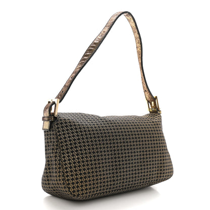 Fendi Micro Zucchino Baguette Black Gold 3 of 12