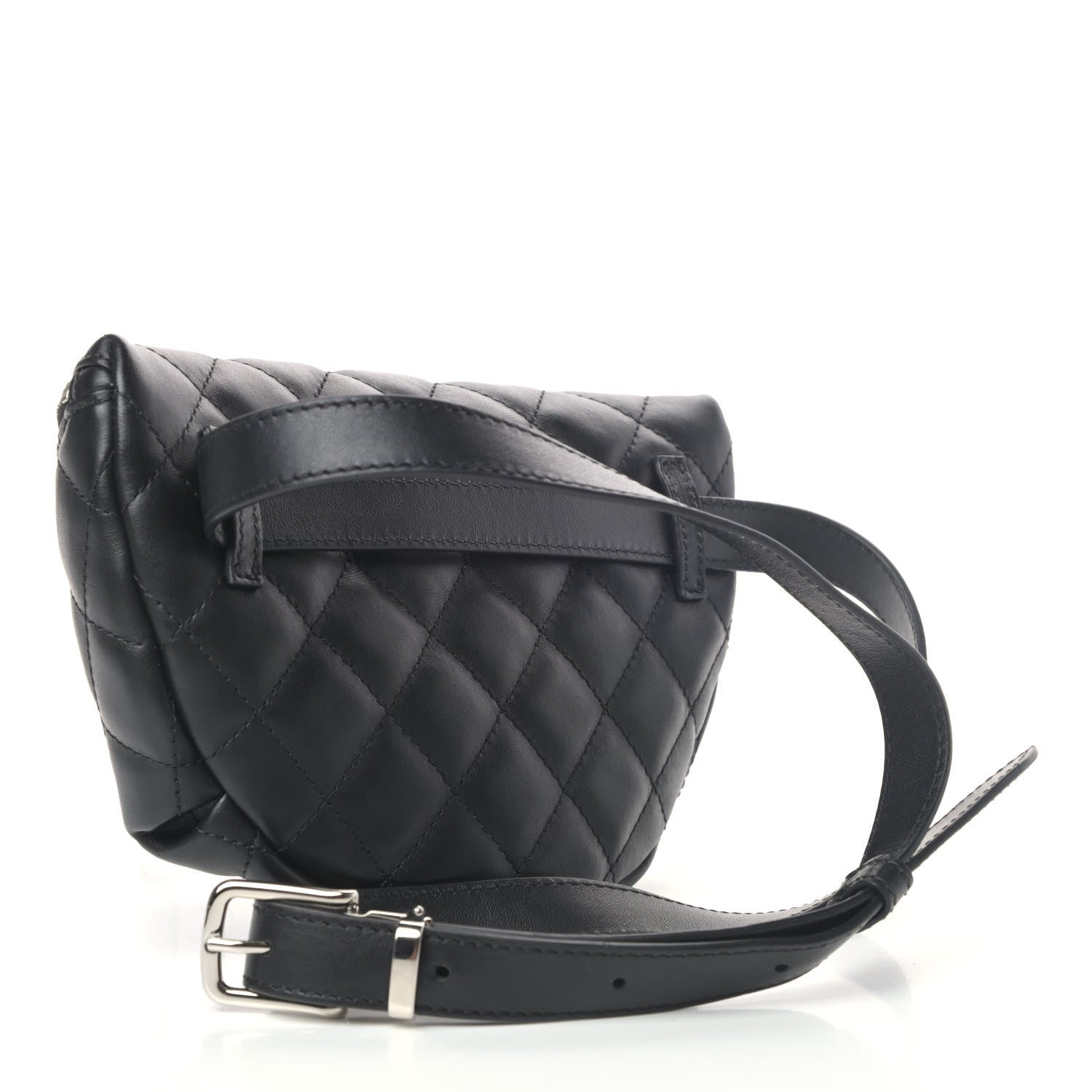 Chanel Calfskin Quilted Waist Belt Bag Black 2 of 4