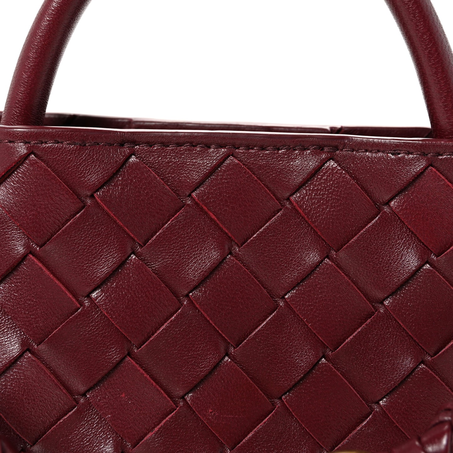 Nappa Intrecciato Small Andiamo Shoulder Bag Barolo