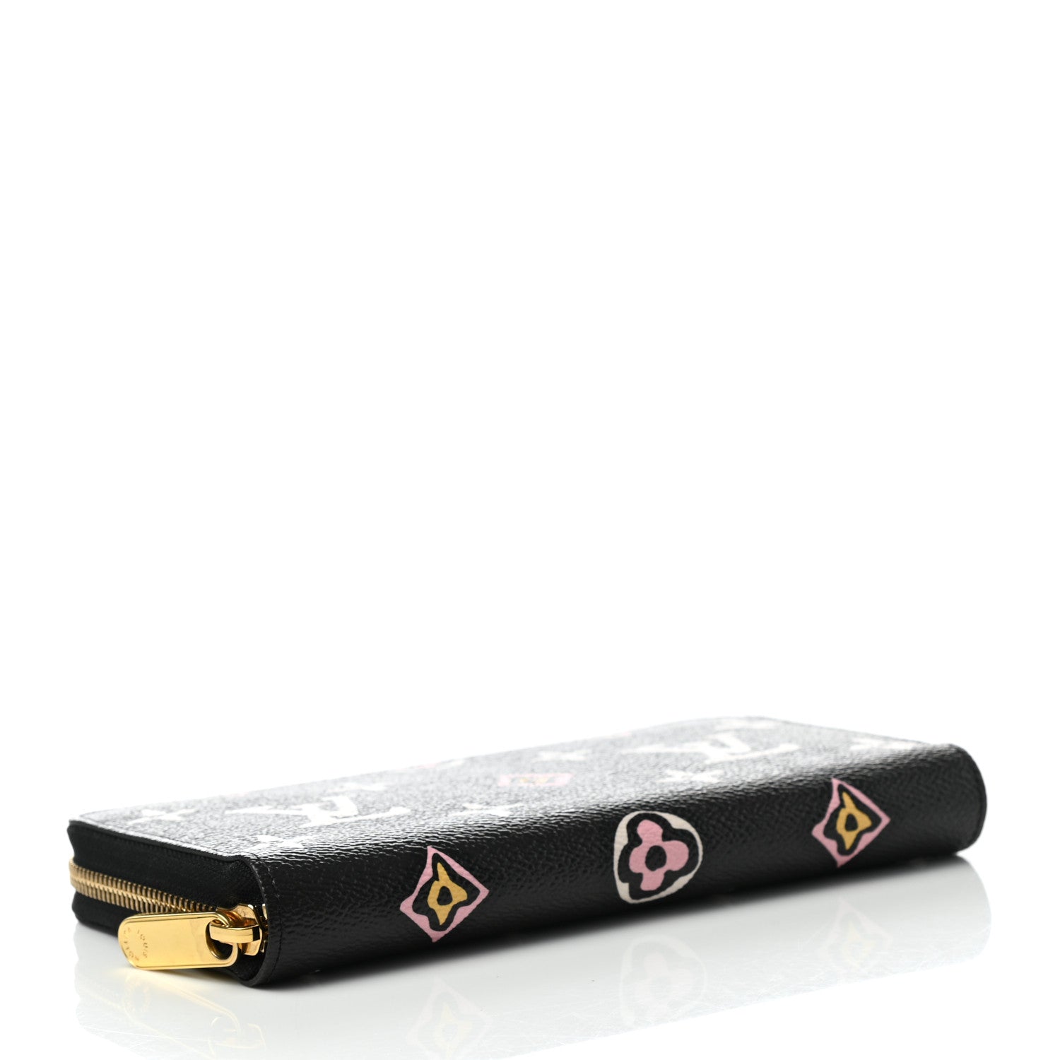 Louis Vuitton Monogram Giant Wild At Heart Zippy Wallet Black 3 of 5