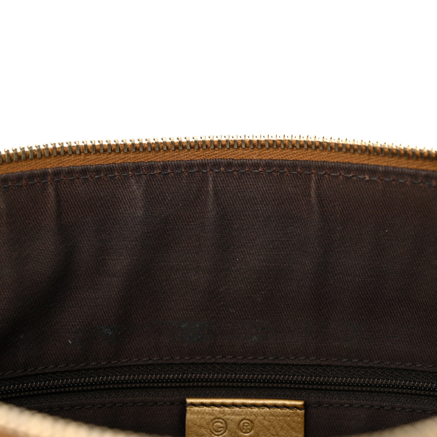 Gucci Crystal Monogram Small D Gold Ring Messenger Gold 12 of 13