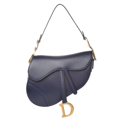 Christian Dior Calfskin Saddle Bag Indigo Blue 1 of 10
